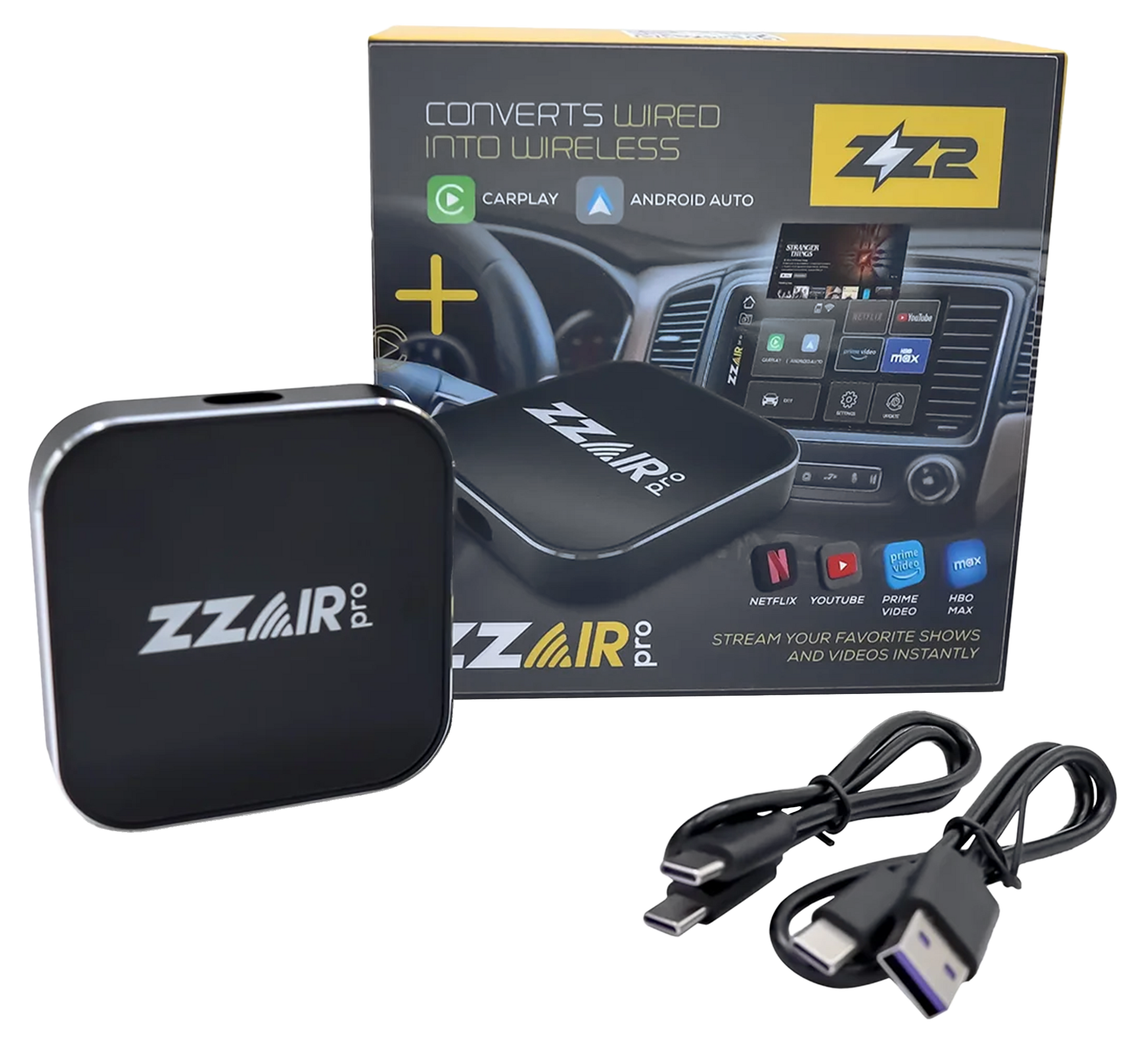 Zzair Converts Wired Apple Carplay and Android Auto to Wireless – Helmets