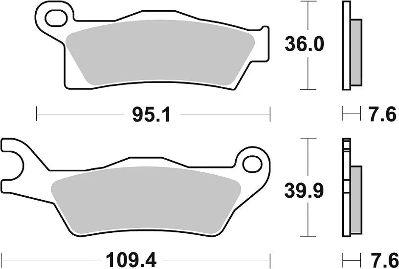Sbs Rsi Offroad Racing Sintered Brake Pads - Front & Rear