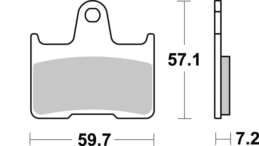 Sbs Rq Road Racing Carbon Tech Brake Pad - Rear