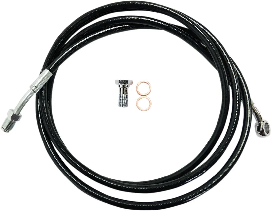 La Choppers Hydraulic Clutch Line Cable - Black Vinyl