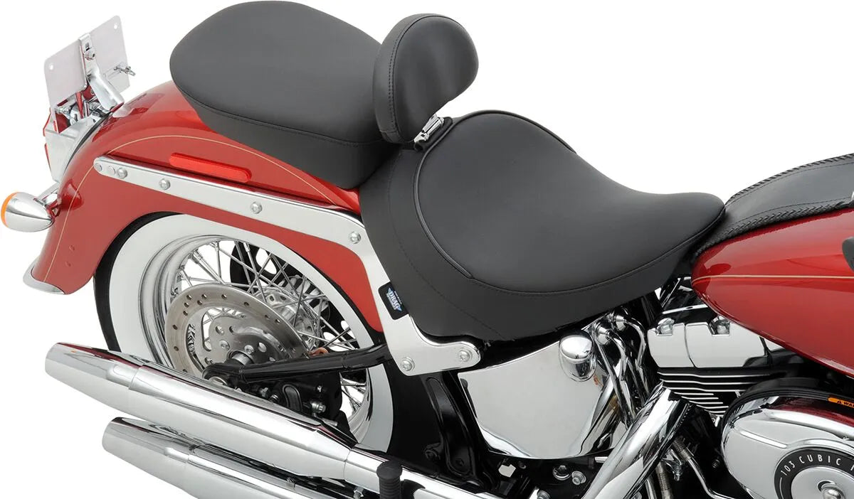 Drag Specialties Backrest Compatible Solo Seat - For Harley Davidson