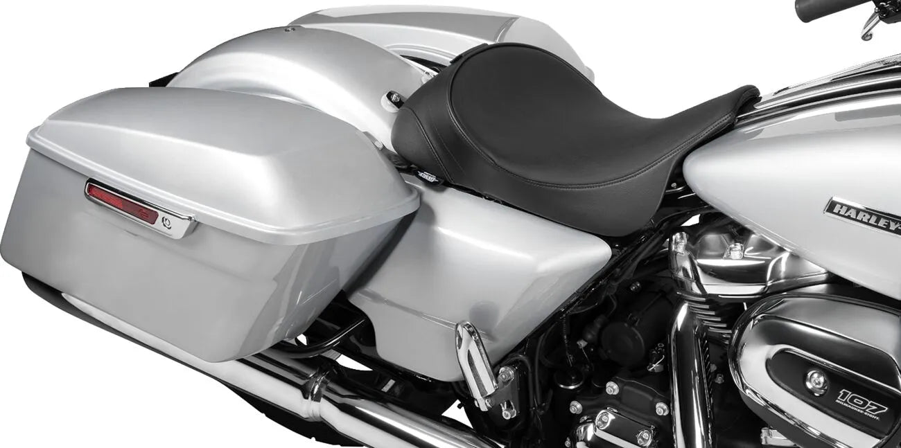 Drag Specialties Solo Seat With Backrest Option - For Harley Davidson