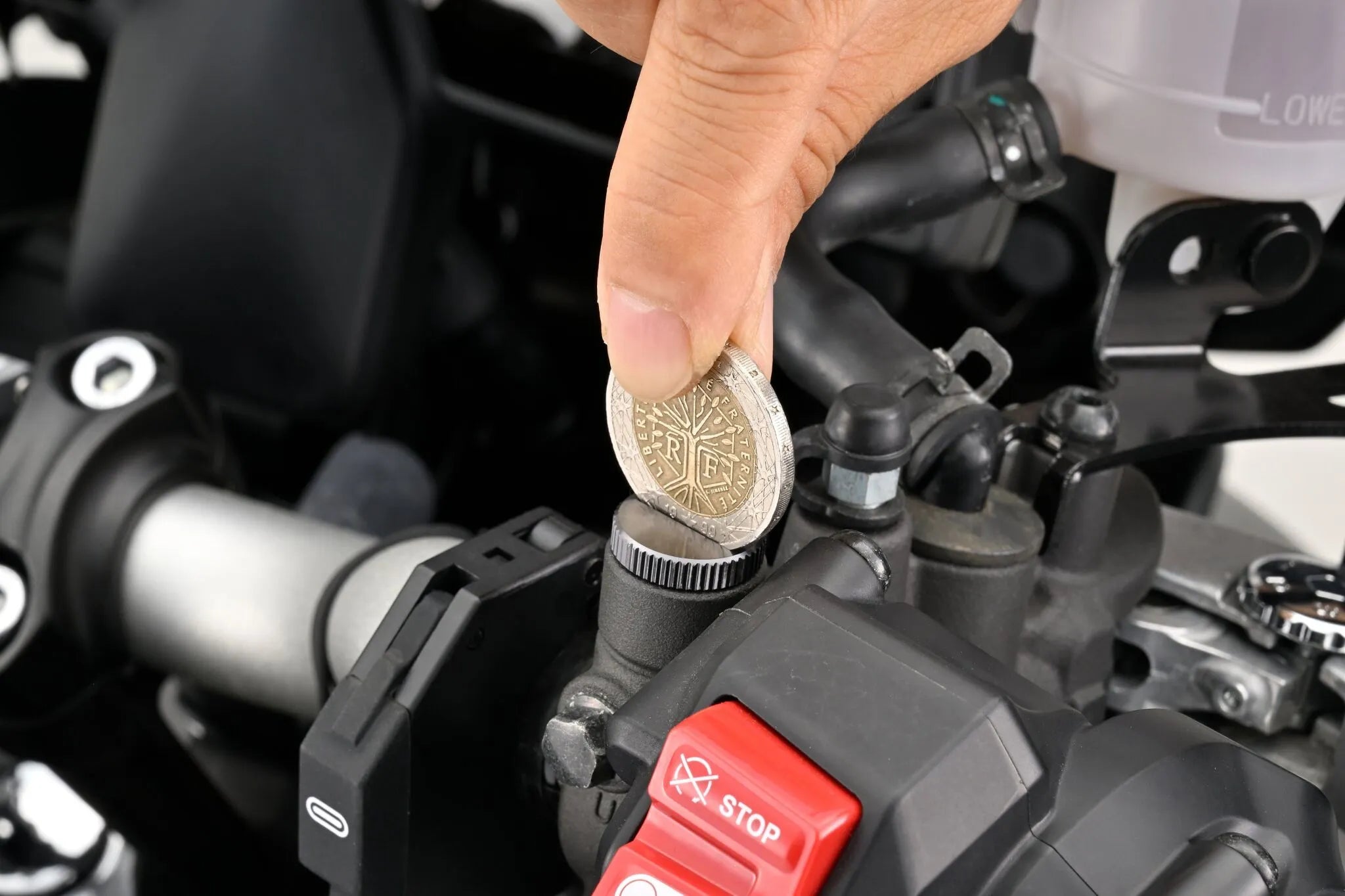 Daytona Mirror Plug Bolt M10 X 1.25 Gray