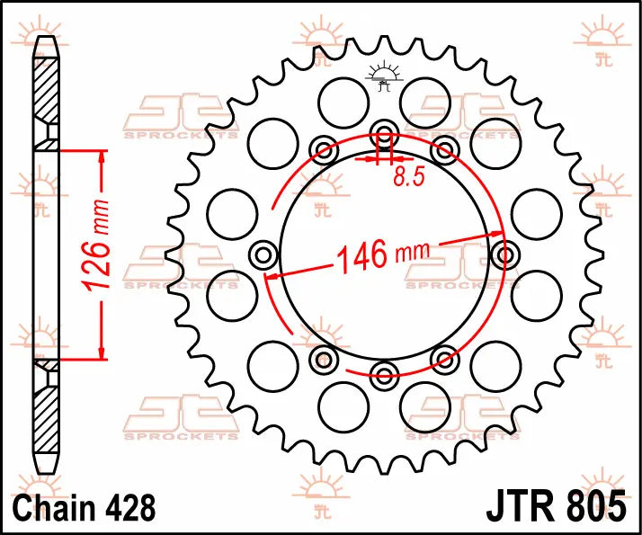 Jt Sprockets Steel Rear Sprocket 50t