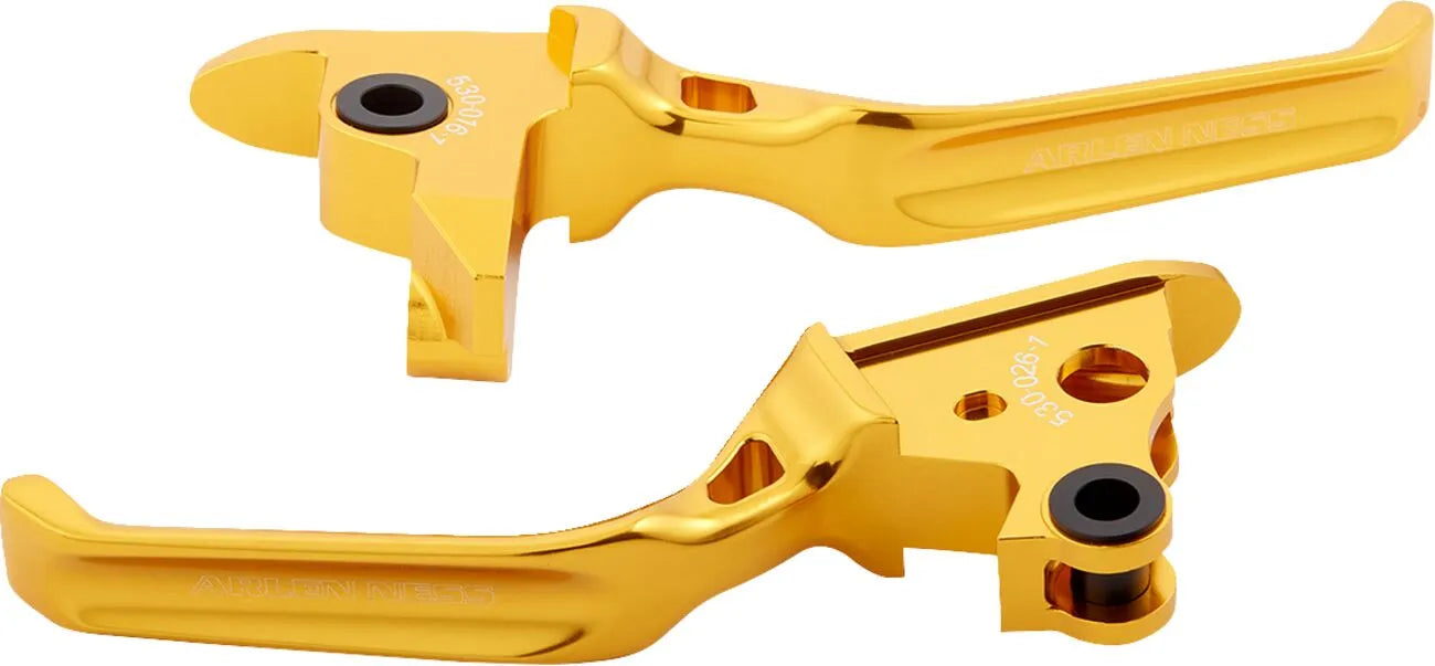 Arlen Ness Method Lever Set - Gold Billet Aluminum