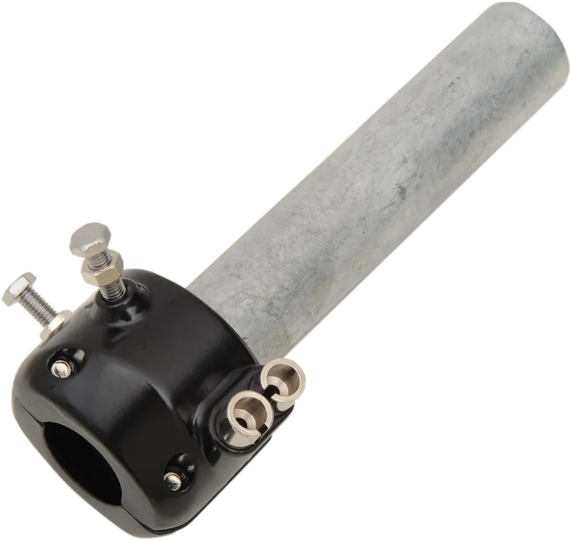 Emgo 7/8" Throttle Assembly - Black Aluminum