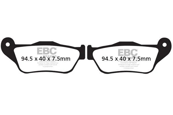 Ebc Sfa-hh Series Sintered Scooter Brake Pads - Front
