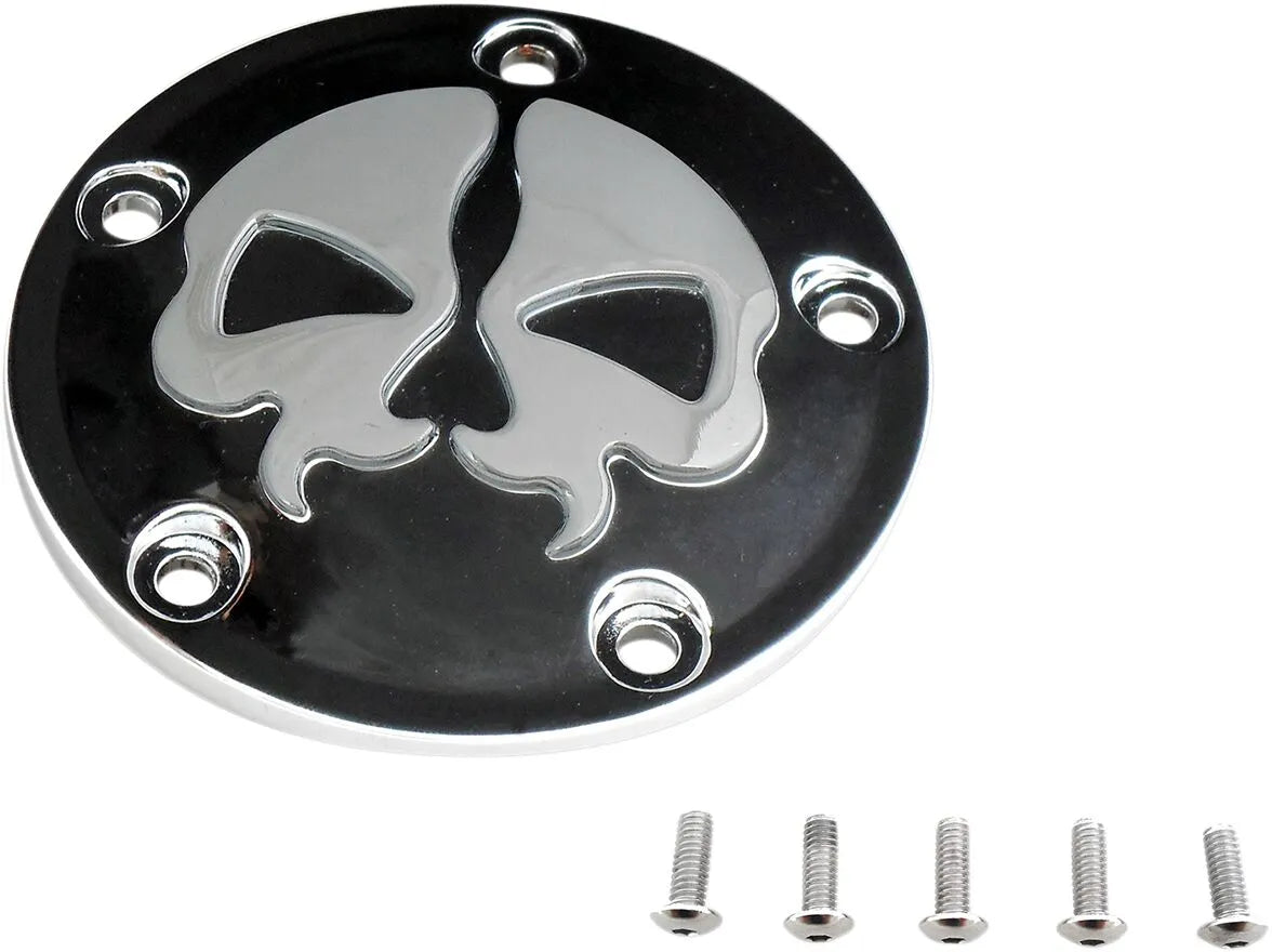 Drag Specialties Split Skull Points Cover - Black