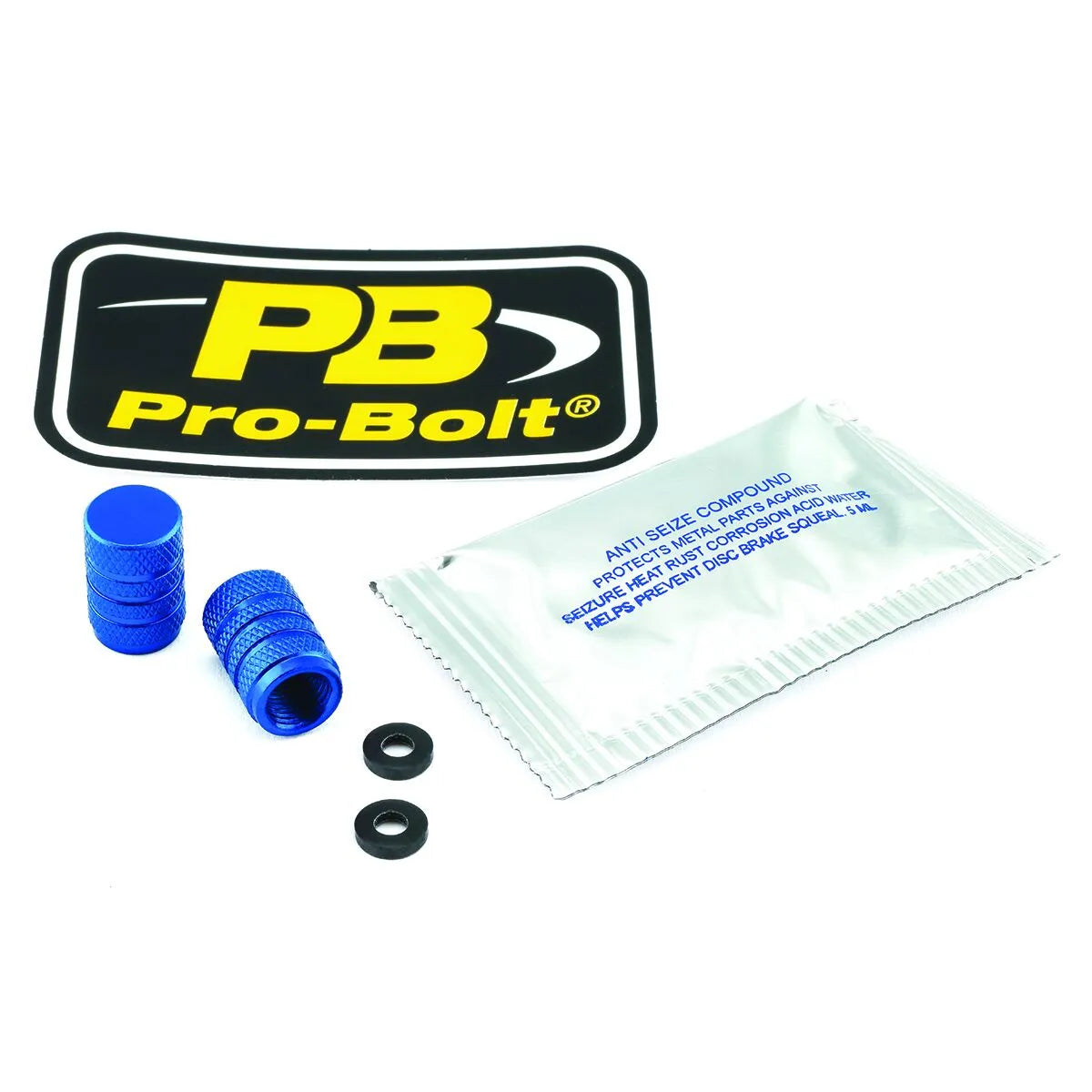 PRO BOLT Aluminium Valve Stem Cap - Universal Fit