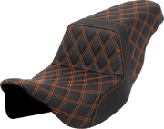 Saddlemen Lattice Stitch Step-up Seat - For Harley Davidson