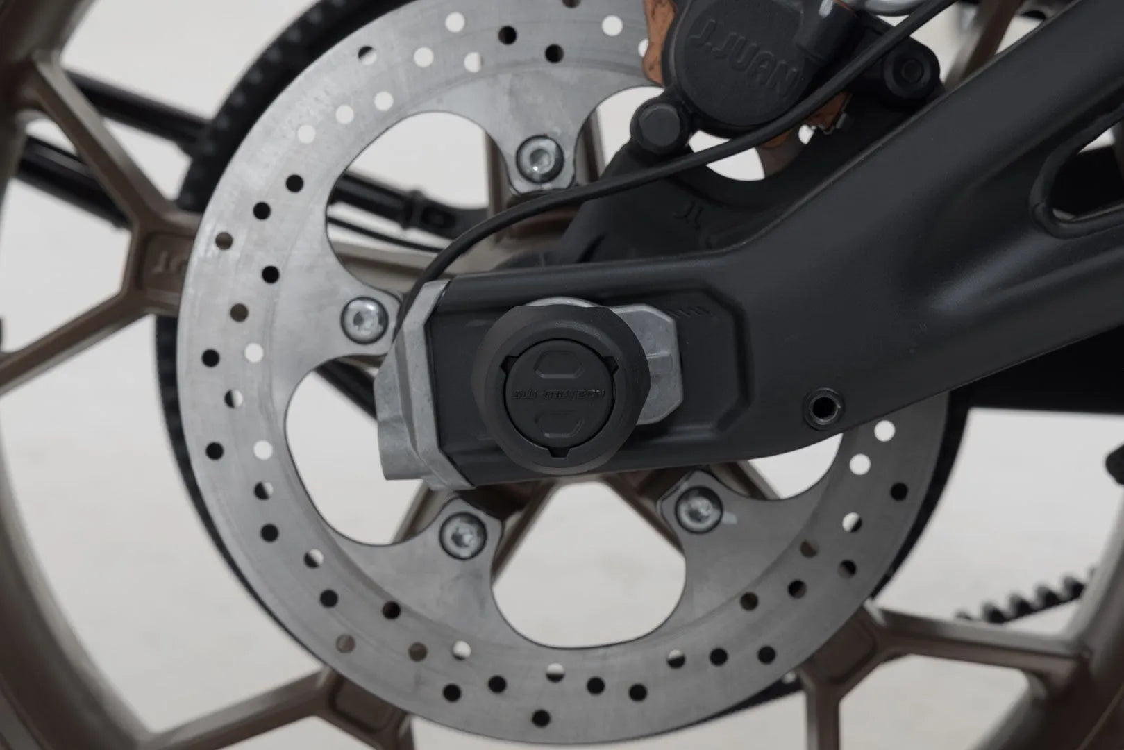 Sw-motech Rear Axle Slider Set For Motorcycle Swing Arms