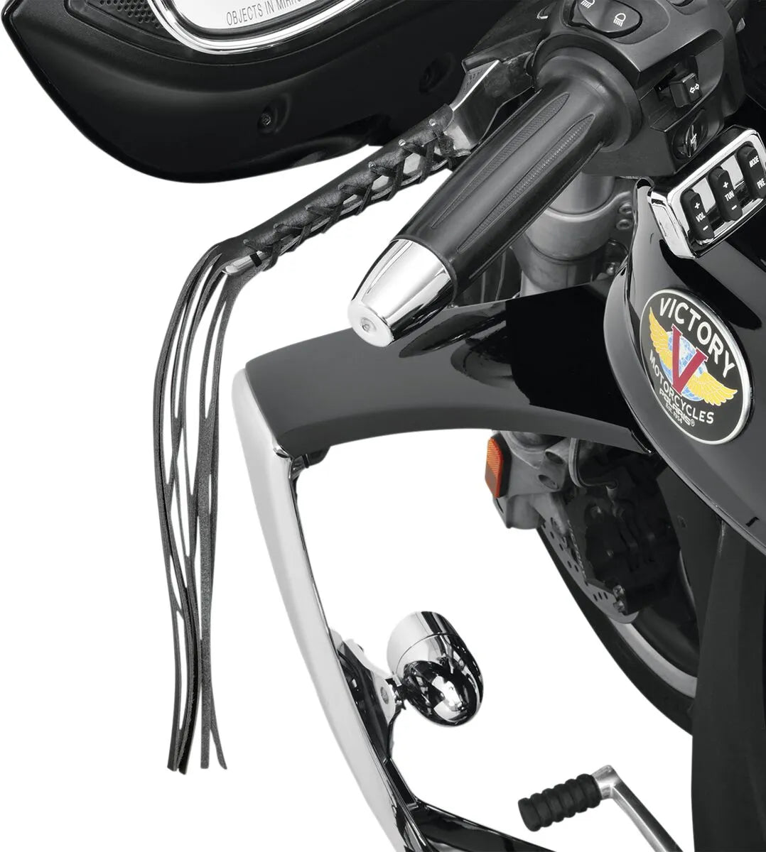 Show Chrome Leather Lever Fringe for Motorcycle Levers