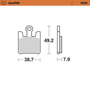 Moto-master Roadpro Sintered Brake Pad Front - Front