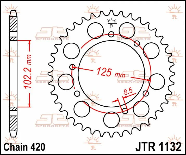 Jt Sprockets Steel Rear Sprocket 53t