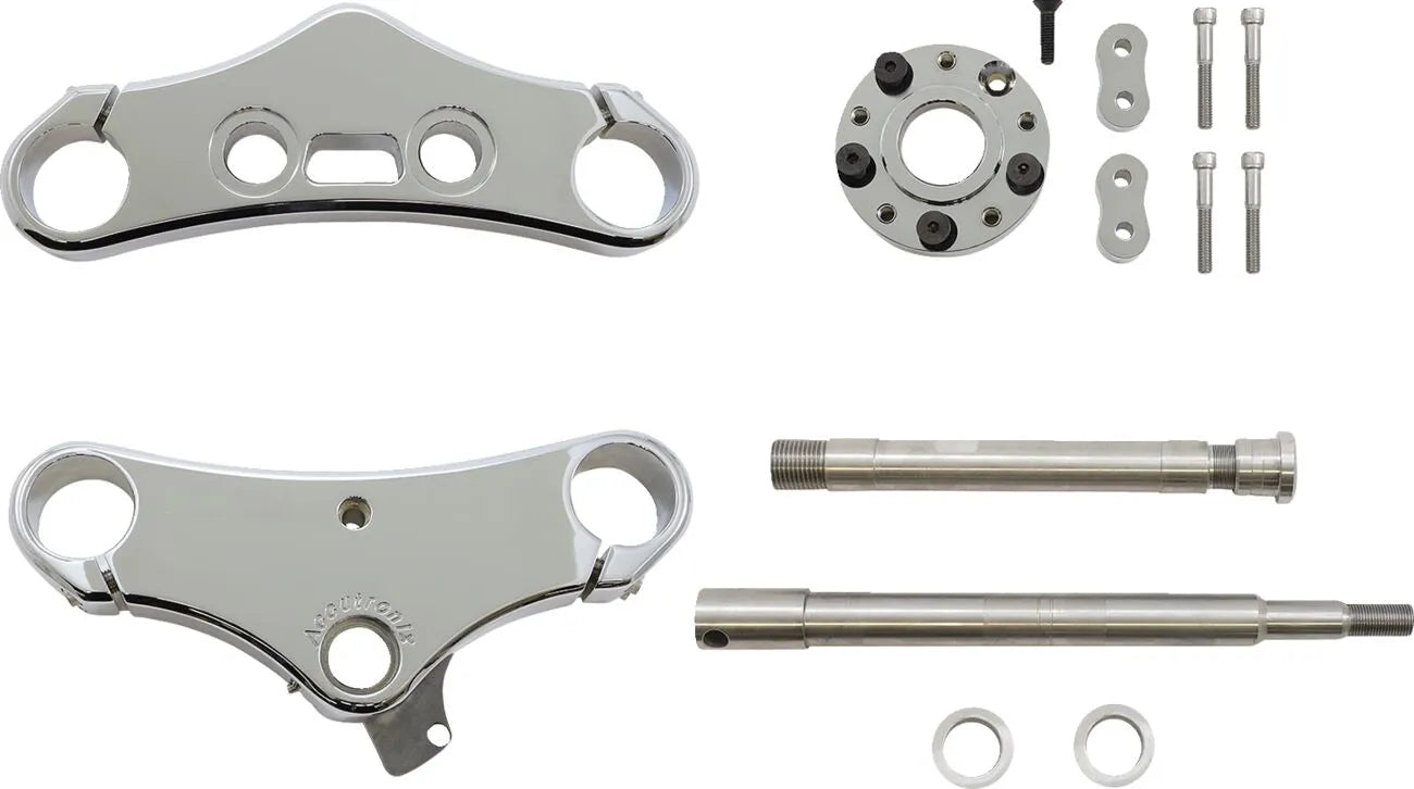 Accutronix 49mm Wide Glide Triple Tree Conversion Kit 5° Rake