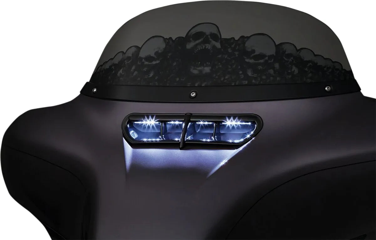 Kuryakyn Led Fairing Vent Accent - Satin Black