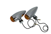 Drag Specialties Chrome Marker Lights - Bullet Style
