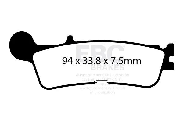 Ebc Tt Sport Carbon Fusion Brake Pads Tout Terrain/enduro