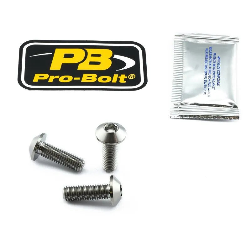 Pro Bolt Titanium Brake Rotor Mounting Bolt Kit