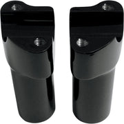 Drag Specialties 4" Black Handlebar Riser Kit