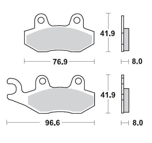 Moto-master Racing Brake Pads Offroad Sintered Metal - Front & Rear