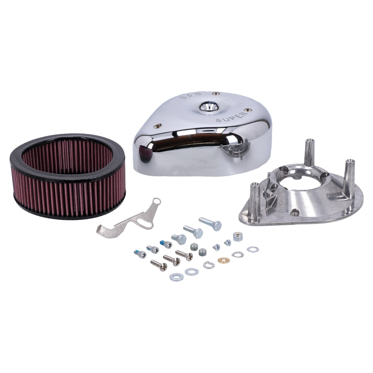 S&S teardrop air cleaner assembly - Chrome