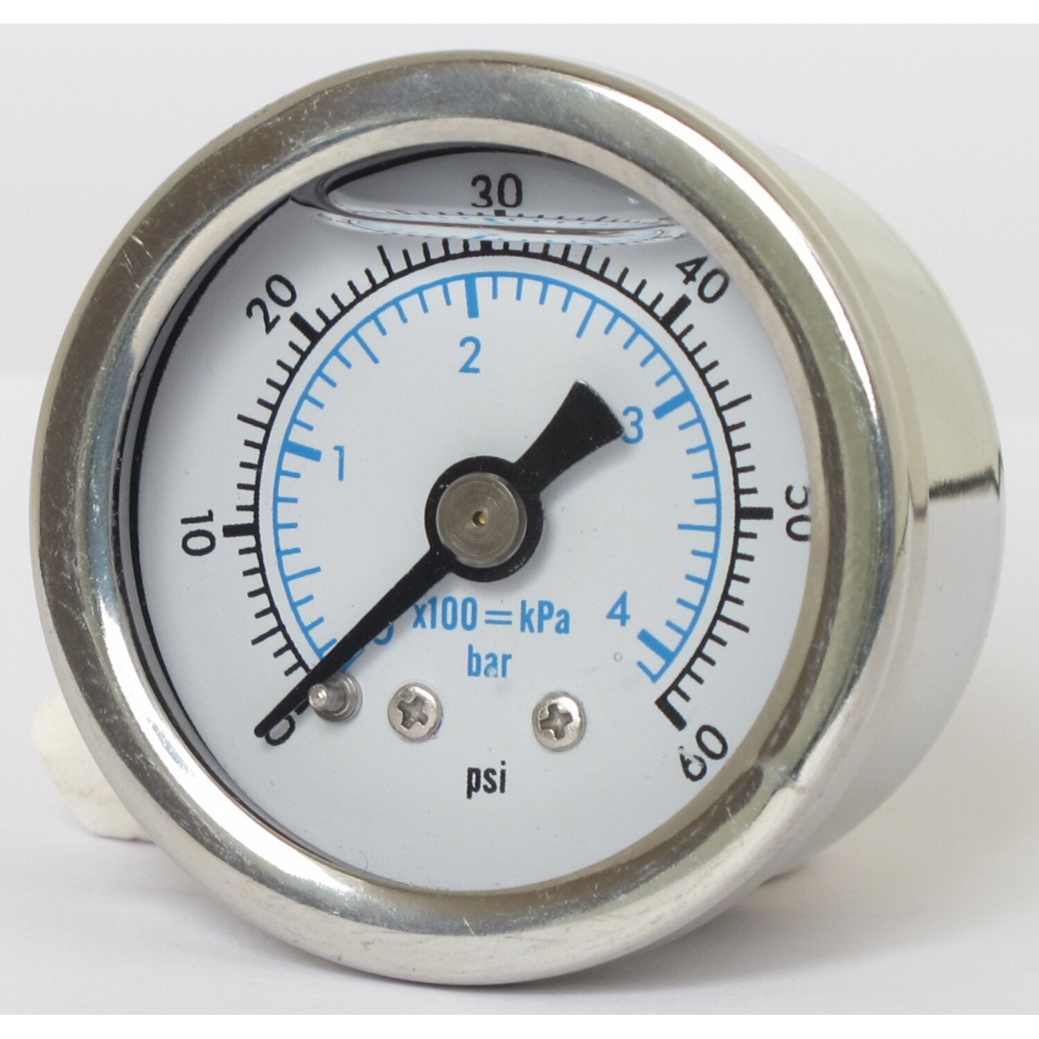 Marshall oil pressure gauge 0-60 PSI - Stainless housing