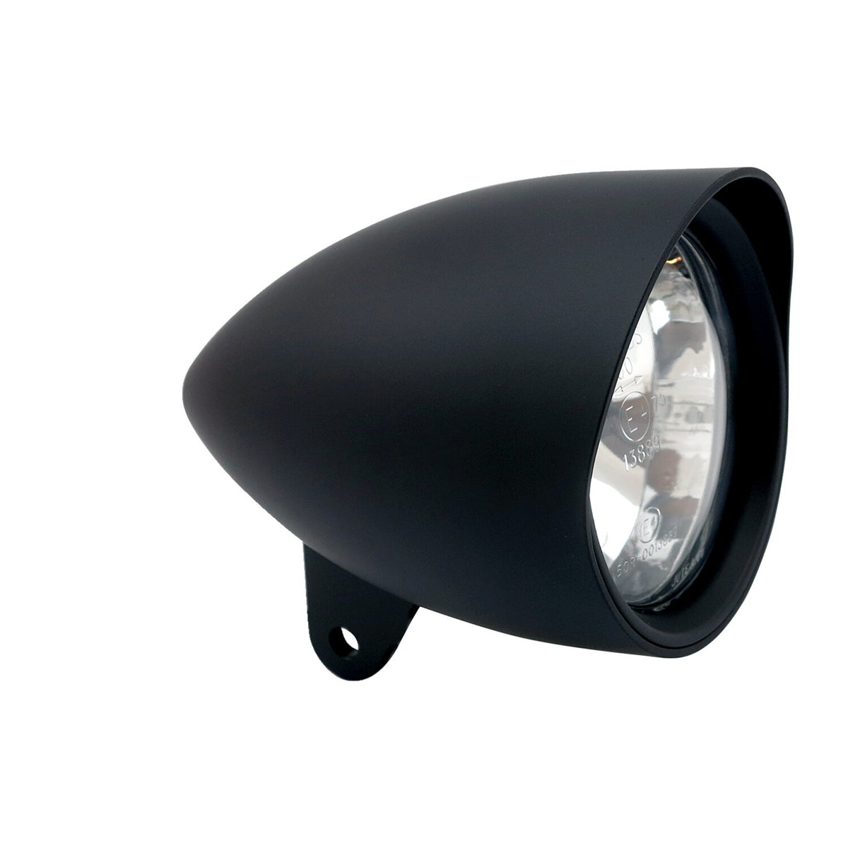 MCS Smoothie 4-1/2" headlamp with round visor - Black