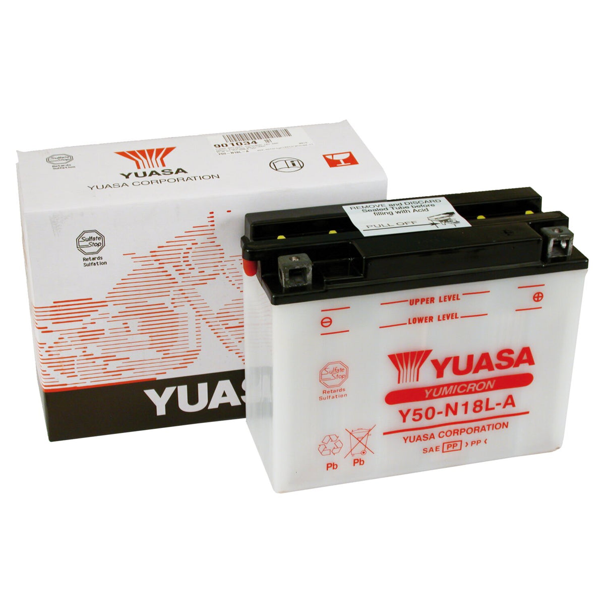 Yuasa Yumicron 12V lead-acid battery Y50-N18L-A - 20Ah