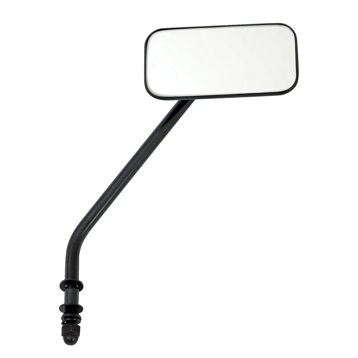 MCS Small rectangular mirror - long stem black