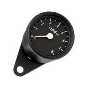MCS Mini tachometer electronic - 8000 RPM - Black