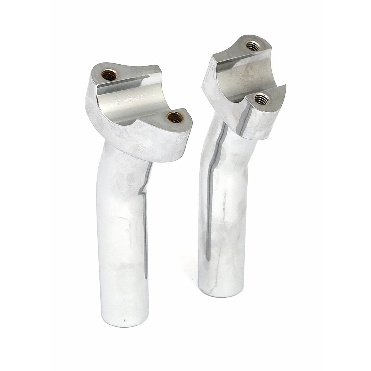 MCS Forged aluminum risers pullback 5-3/4" rise - Chrome