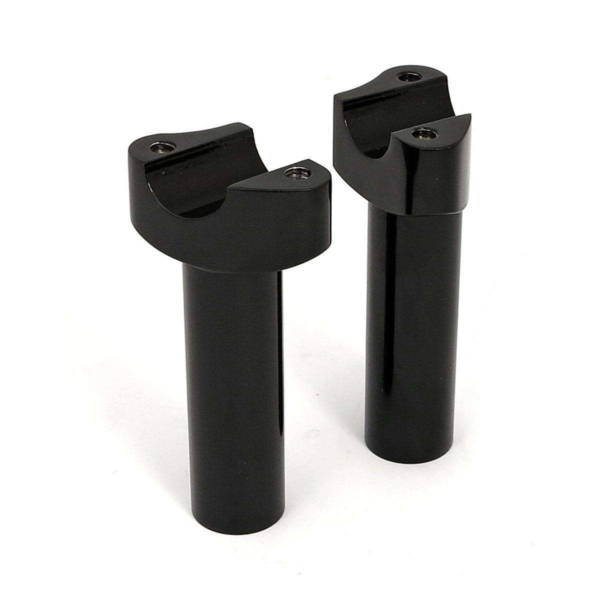 MCS Forged aluminum risers straight 4-1/2" rise - Black