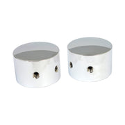 MCS Rear axle nut cover kit - Chrome