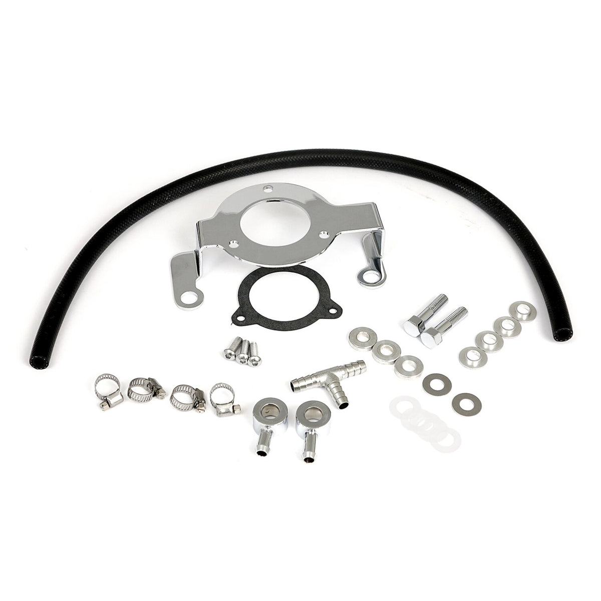 MCS Air cleaner adapter bracket kit - Chrome