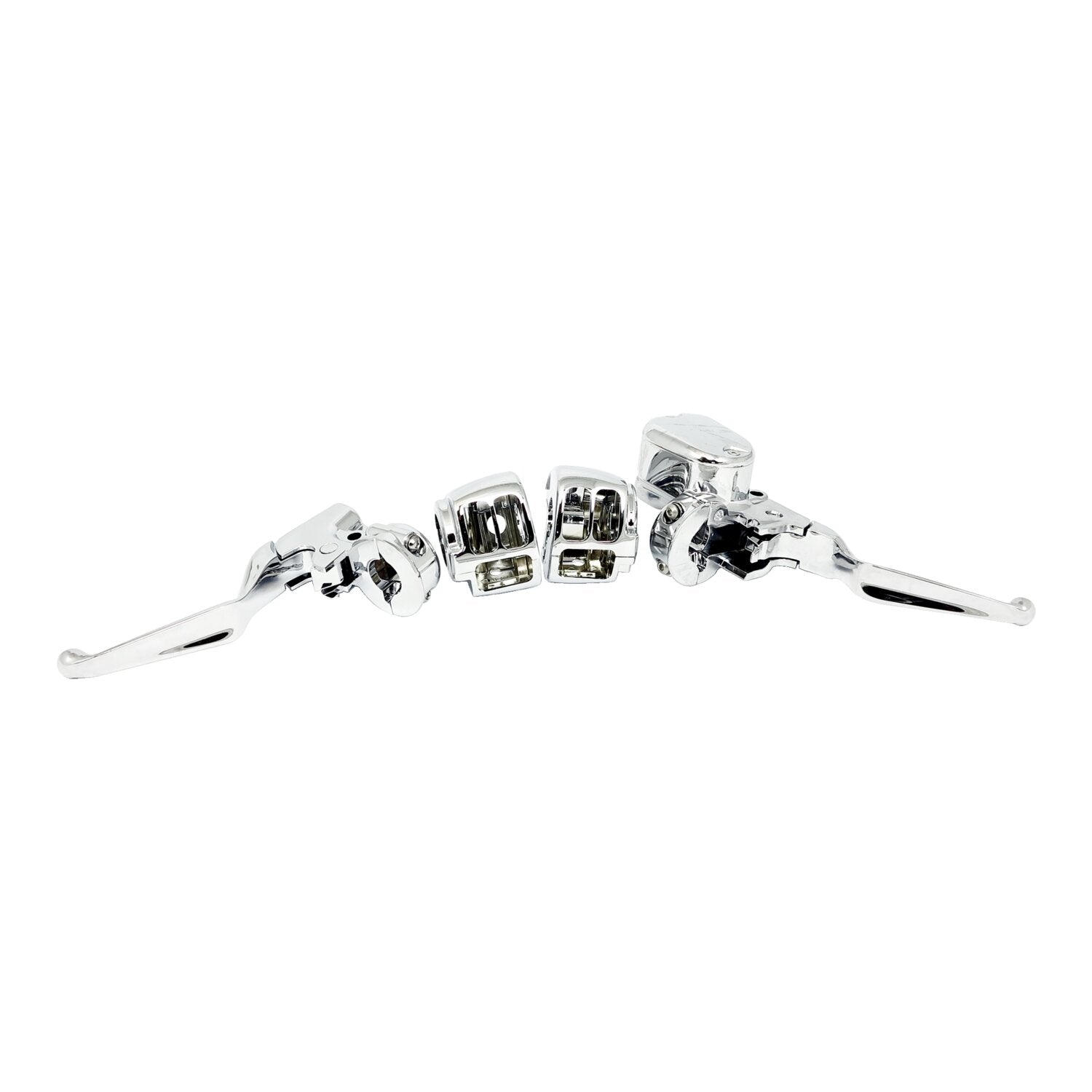 MCS Handlebar control kit - Chrome