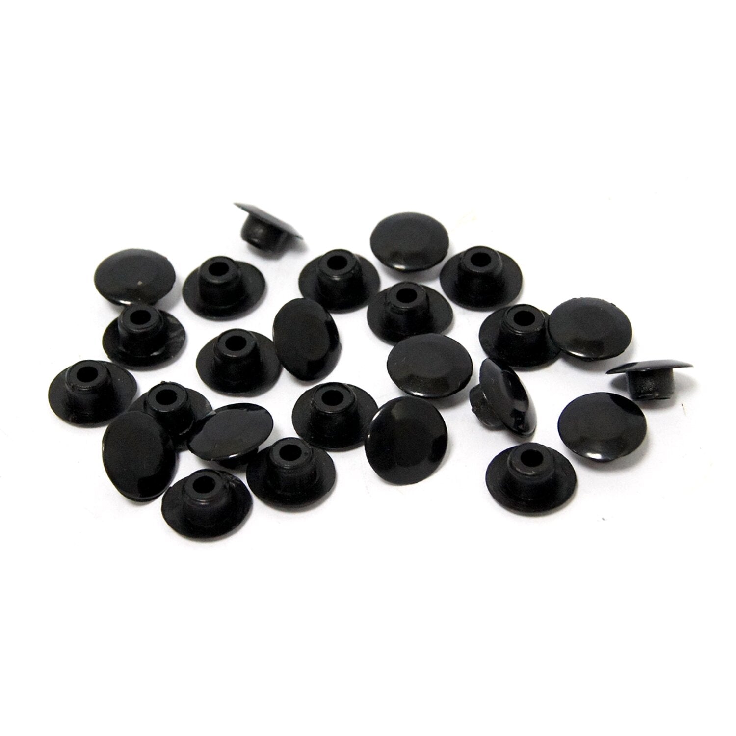 MCS Push-in mushroom allen head plugs 5/16" - Black