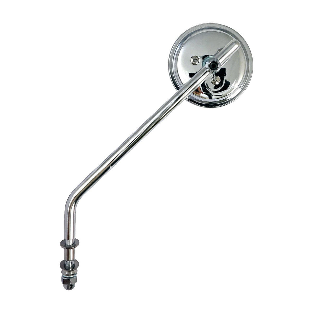 MCS Steel 3" round mirror - Chrome long stem