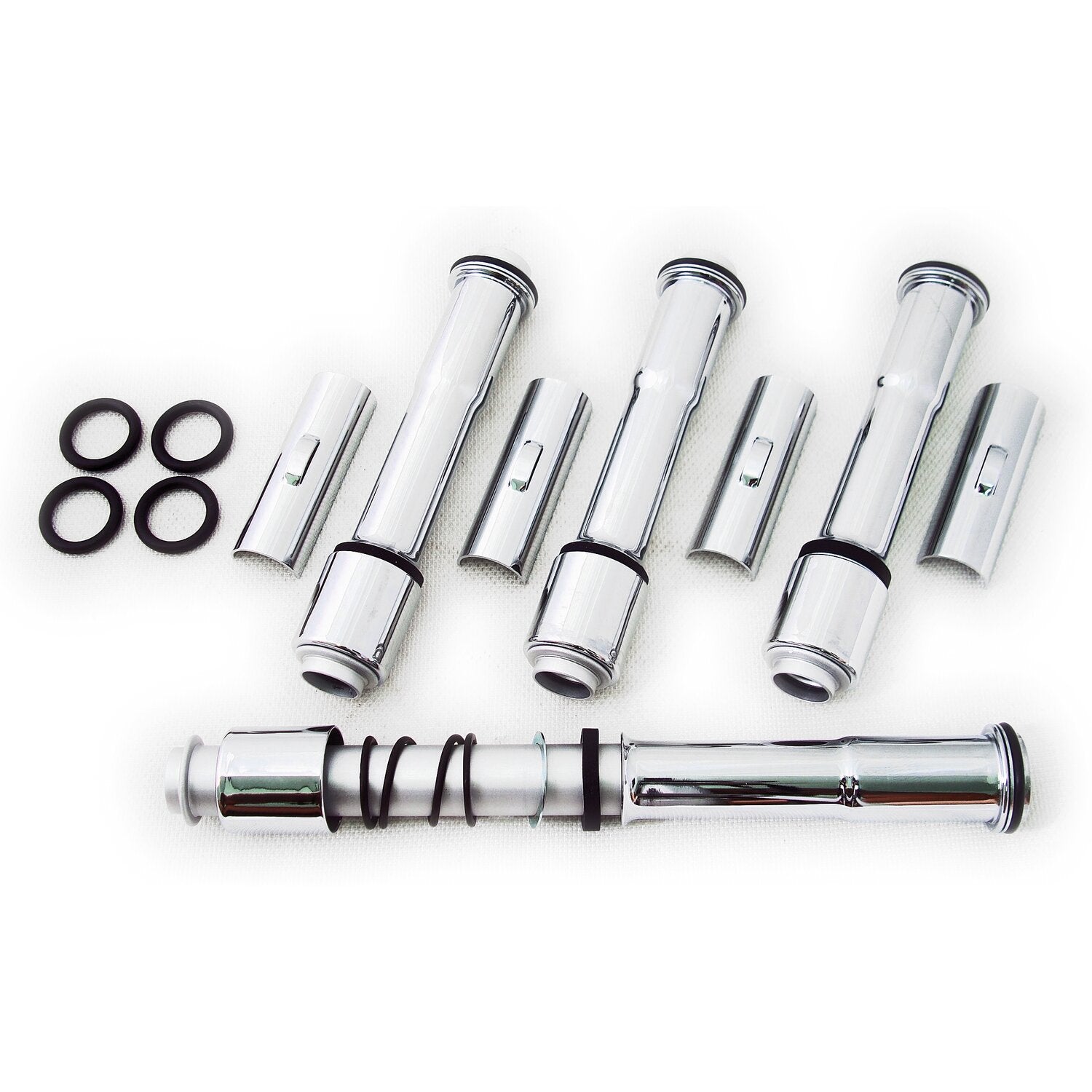 MCS Complete 04-up XL multiple-parts pushrod cover kit - Chrome
