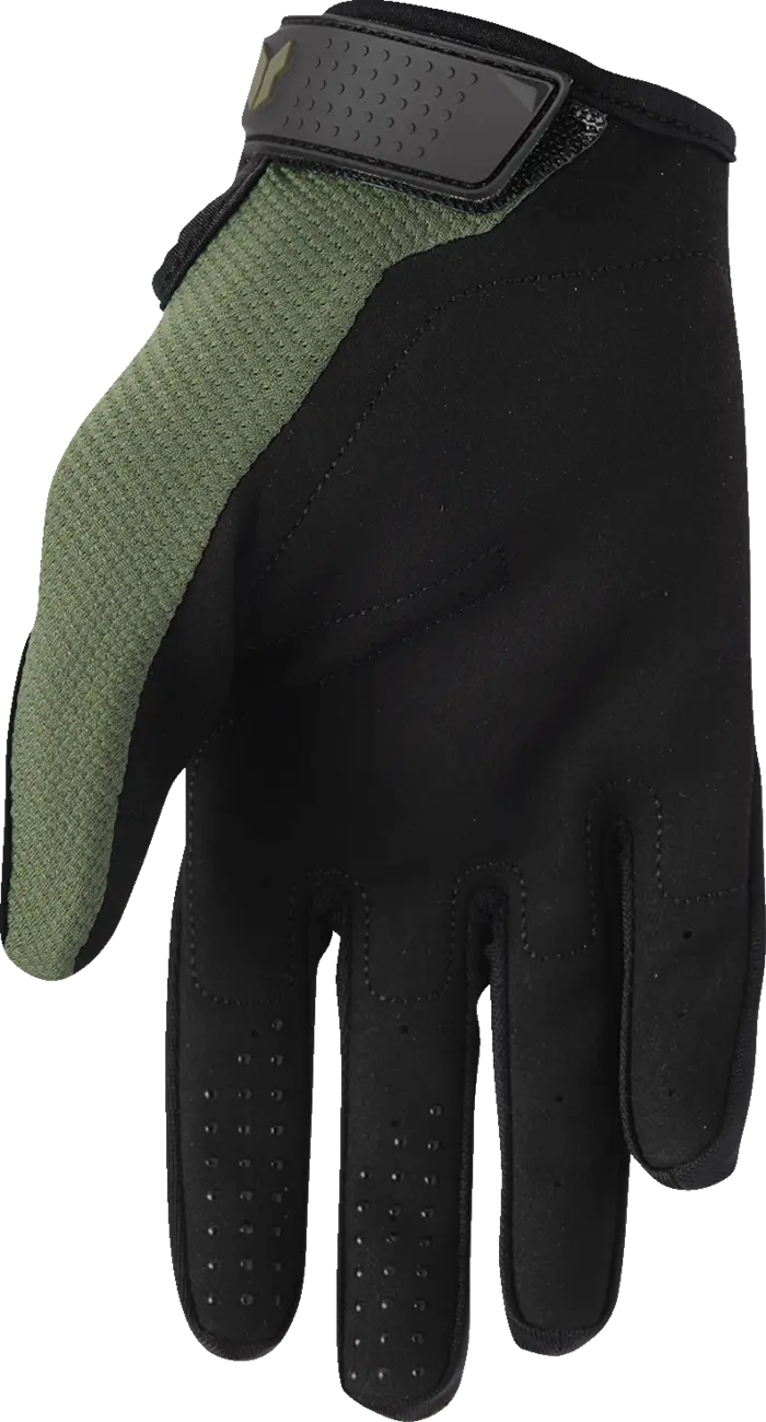Thor Youth Ridemode Static Mx Gloves - Black/Camo Green