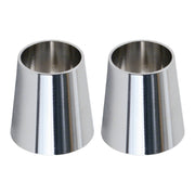 Paughco handlebar grip cones for internal throttle - Chrome