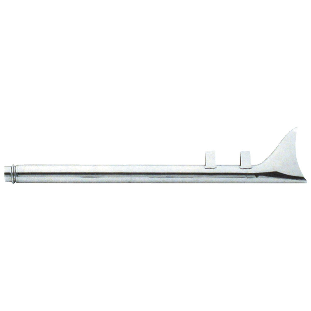 Paughco Fishtail extension (left) - 31" long - Chrome