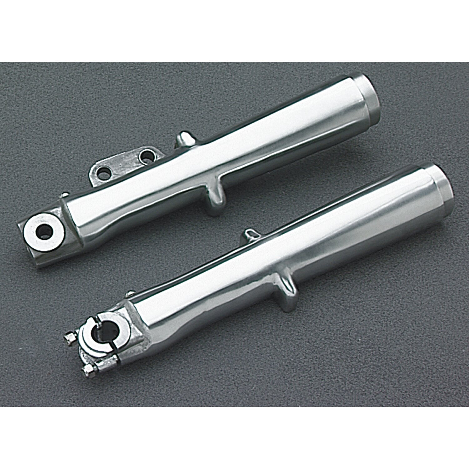 MCS FL lower fork leg set single disc - Polished