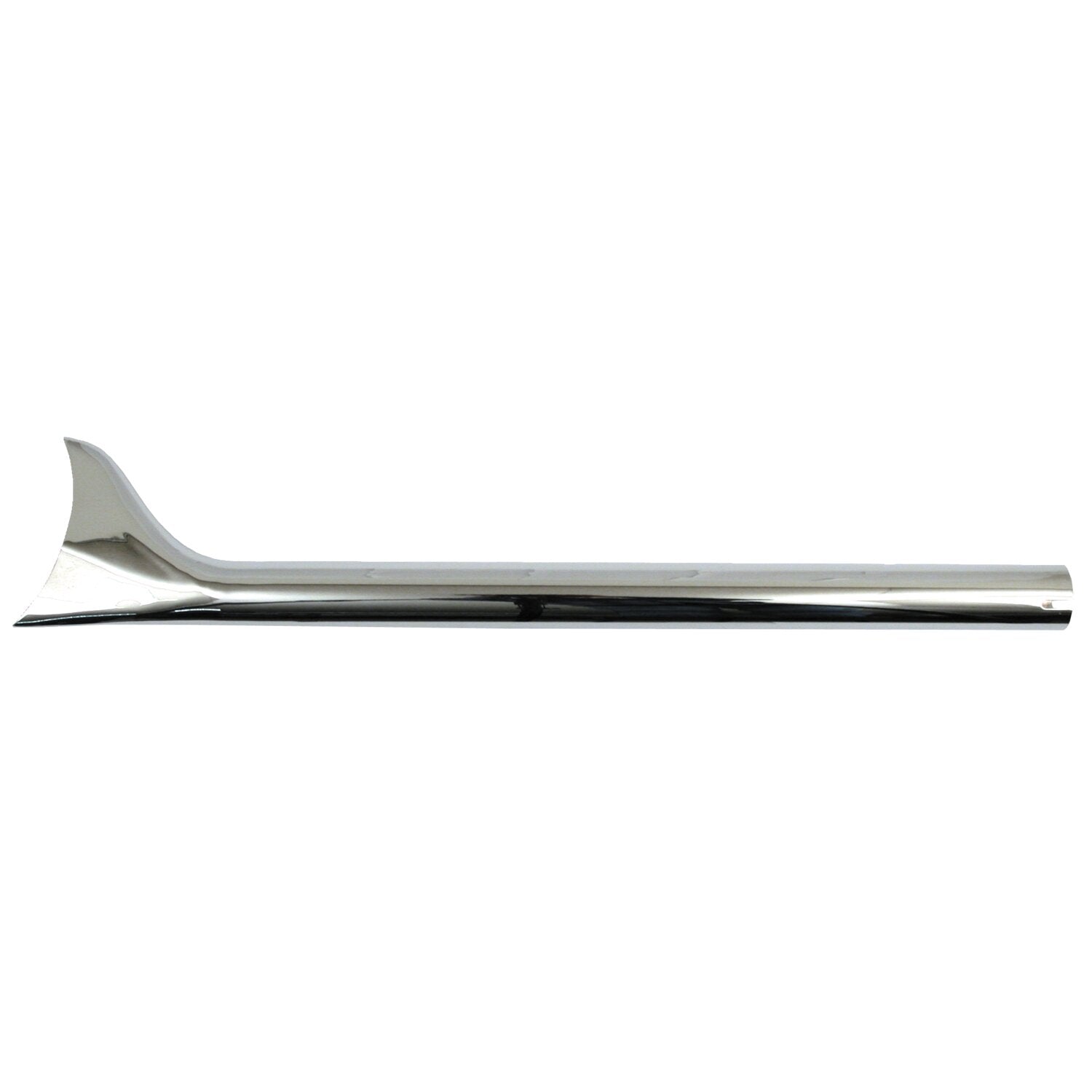MCS Slip-on Fishtail exhaust extension 30" long chrome