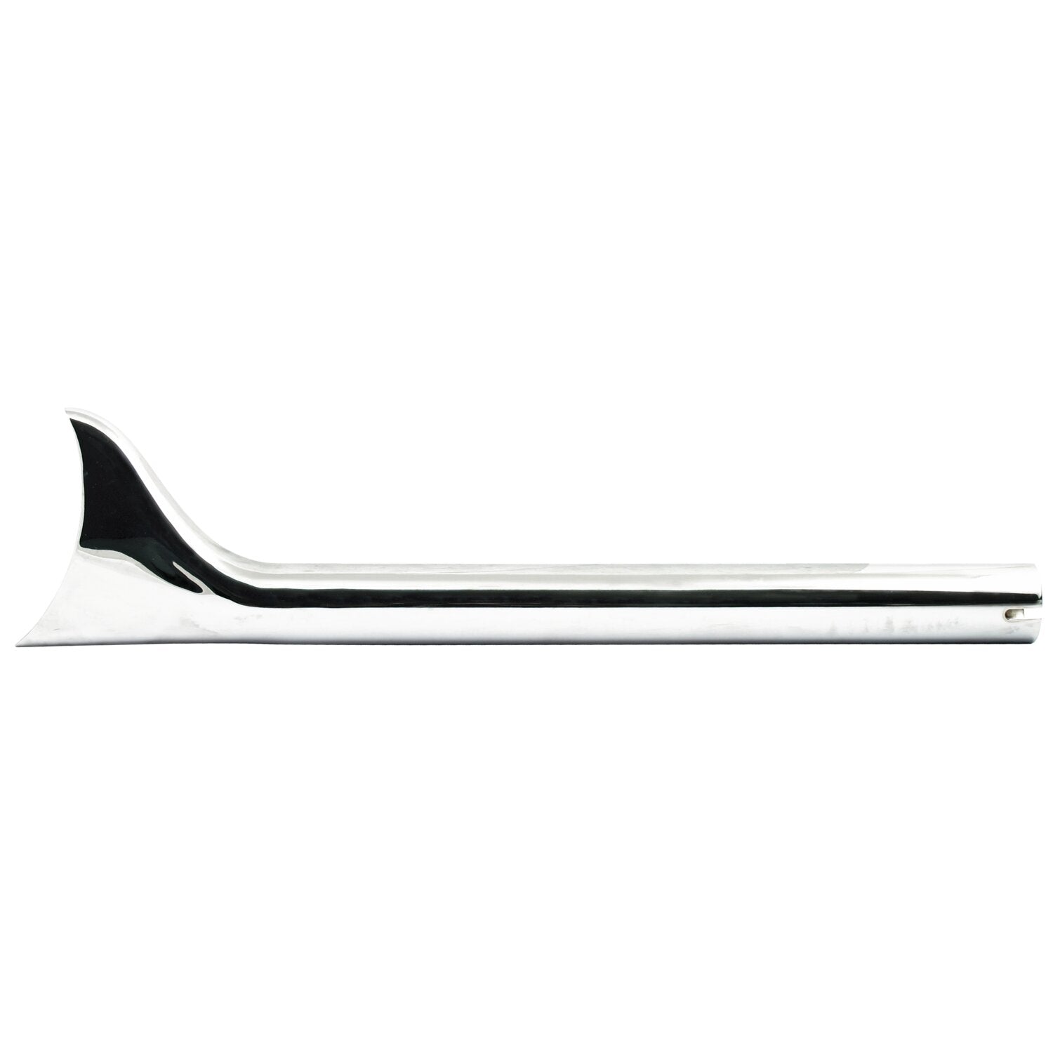 MCS Slip-on Fishtail exhaust extension 24" long chrome