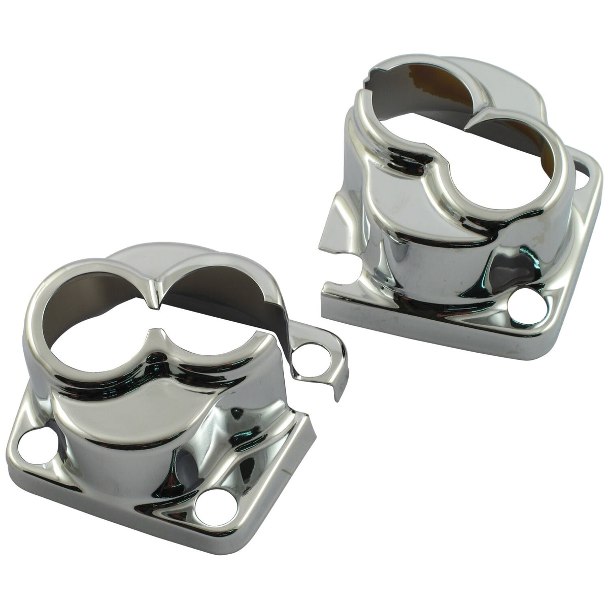 MCS Evo Big Twin tappet block cover set - Chrome