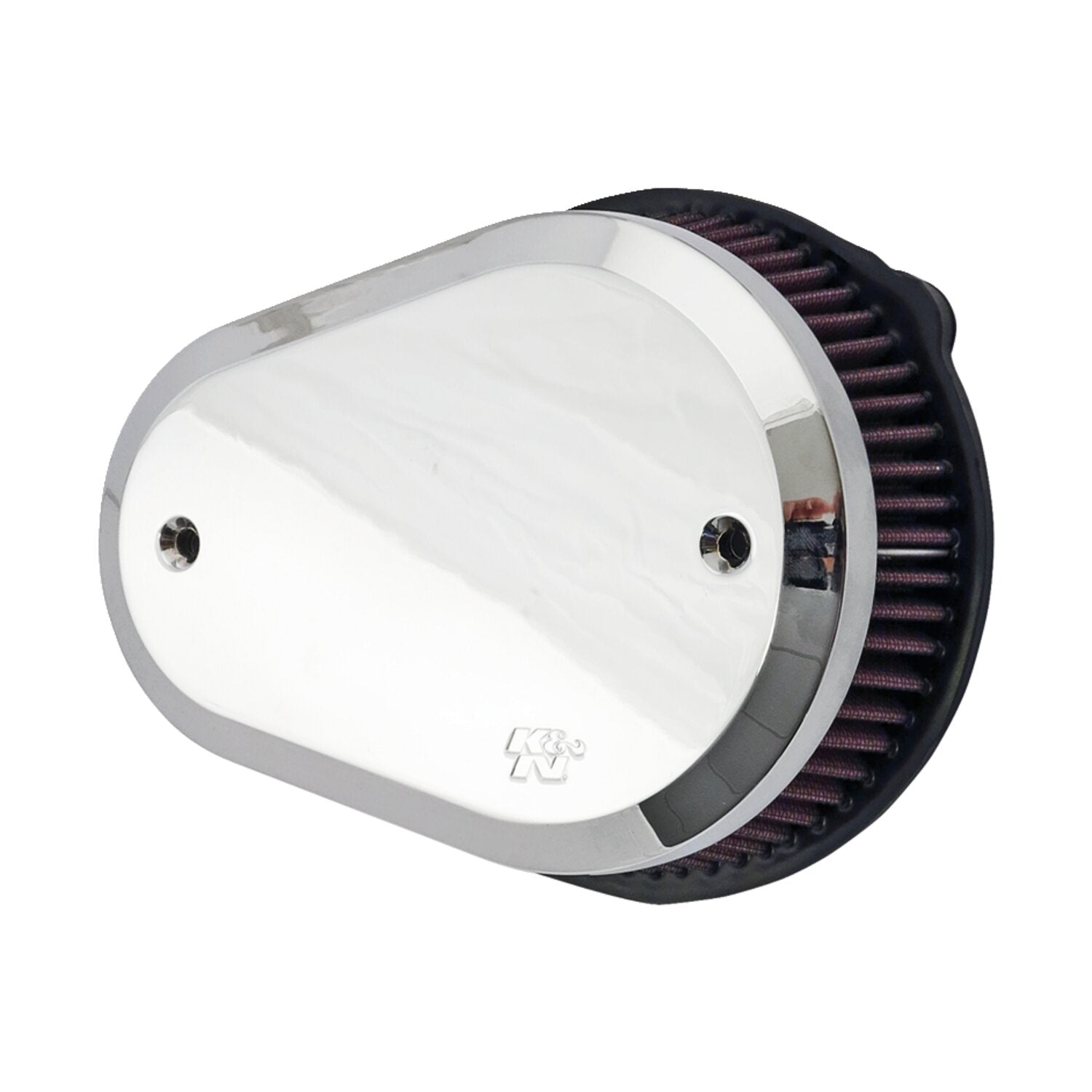 K&N street metal high-flow air intake Flare chrome