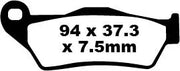 Ebc Sfa Series Organic Scooter Brake Pads - Front & Rear