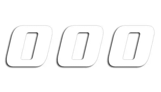 Blackbird Racing One Series Number Plate Graphic - 3 Pack