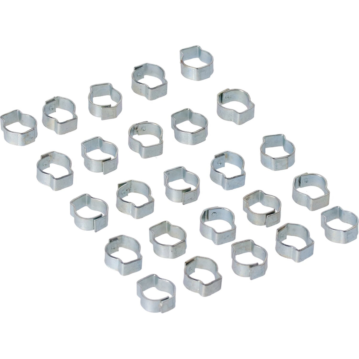 MCS Crimp hose clamp 7/16 (11.18mm) ID - Zinc